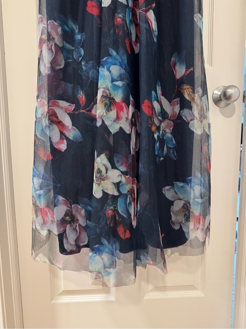 Baltic Born Navy Floral Chiffon Maxi Dress - Picture 6 of 11